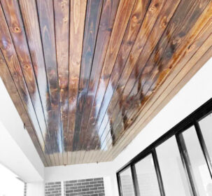 wooden ceiling